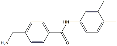4-(aminomethyl)-N-(3,4-dimethylphenyl)benzamide,,结构式
