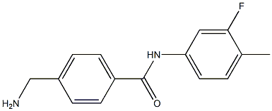 4-(aminomethyl)-N-(3-fluoro-4-methylphenyl)benzamide Structure