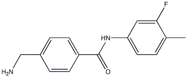  4-(aminomethyl)-N-(3-fluoro-4-methylphenyl)benzamide