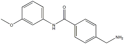 4-(aminomethyl)-N-(3-methoxyphenyl)benzamide 结构式