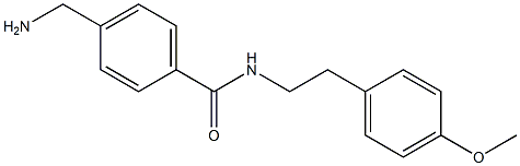 4-(aminomethyl)-N-[2-(4-methoxyphenyl)ethyl]benzamide Structure