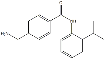 4-(aminomethyl)-N-[2-(propan-2-yl)phenyl]benzamide,,结构式