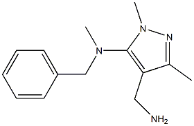 4-(aminomethyl)-N-benzyl-N,1,3-trimethyl-1H-pyrazol-5-amine Structure