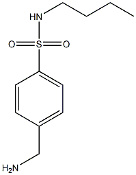 4-(aminomethyl)-N-butylbenzene-1-sulfonamide Struktur