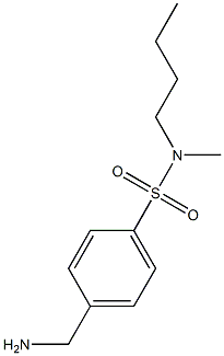 4-(aminomethyl)-N-butyl-N-methylbenzene-1-sulfonamide Structure