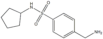 4-(aminomethyl)-N-cyclopentylbenzenesulfonamide Structure