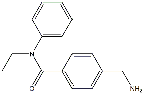 4-(aminomethyl)-N-ethyl-N-phenylbenzamide,,结构式