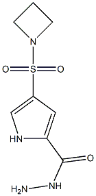 4-(azetidin-1-ylsulfonyl)-1H-pyrrole-2-carbohydrazide,,结构式