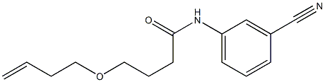 4-(but-3-en-1-yloxy)-N-(3-cyanophenyl)butanamide