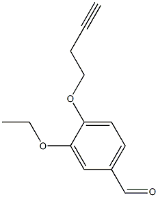 4-(but-3-ynyloxy)-3-ethoxybenzaldehyde Struktur