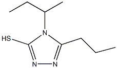 4-(butan-2-yl)-5-propyl-4H-1,2,4-triazole-3-thiol 化学構造式