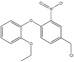 4-(chloromethyl)-1-(2-ethoxyphenoxy)-2-nitrobenzene