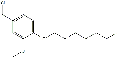 4-(chloromethyl)-1-(heptyloxy)-2-methoxybenzene 化学構造式