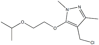 4-(chloromethyl)-1,3-dimethyl-5-[2-(propan-2-yloxy)ethoxy]-1H-pyrazole