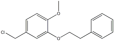 4-(chloromethyl)-1-methoxy-2-(2-phenylethoxy)benzene,220718-65-0,结构式