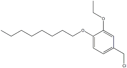 4-(chloromethyl)-2-ethoxy-1-(octyloxy)benzene 结构式