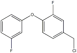 4-(chloromethyl)-2-fluoro-1-(3-fluorophenoxy)benzene 结构式