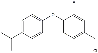 4-(chloromethyl)-2-fluoro-1-[4-(propan-2-yl)phenoxy]benzene Structure