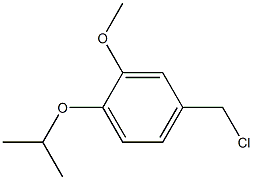 4-(chloromethyl)-2-methoxy-1-(propan-2-yloxy)benzene 化学構造式