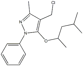 4-(chloromethyl)-3-methyl-5-[(4-methylpentan-2-yl)oxy]-1-phenyl-1H-pyrazole