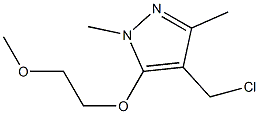  4-(chloromethyl)-5-(2-methoxyethoxy)-1,3-dimethyl-1H-pyrazole