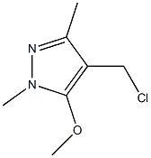 4-(chloromethyl)-5-methoxy-1,3-dimethyl-1H-pyrazole,,结构式