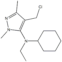 4-(chloromethyl)-N-cyclohexyl-N-ethyl-1,3-dimethyl-1H-pyrazol-5-amine