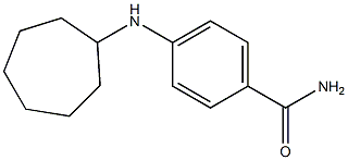 4-(cycloheptylamino)benzamide 化学構造式