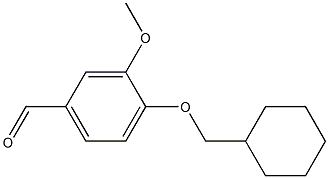 4-(cyclohexylmethoxy)-3-methoxybenzaldehyde 化学構造式