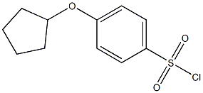 4-(cyclopentyloxy)benzene-1-sulfonyl chloride,,结构式