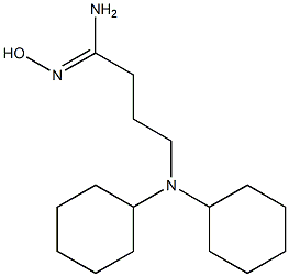 4-(dicyclohexylamino)-N'-hydroxybutanimidamide,,结构式