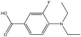 4-(diethylamino)-3-fluorobenzoic acid Structure