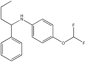 4-(difluoromethoxy)-N-(1-phenylbutyl)aniline,,结构式