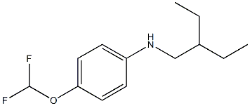4-(difluoromethoxy)-N-(2-ethylbutyl)aniline,,结构式