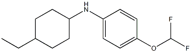 4-(difluoromethoxy)-N-(4-ethylcyclohexyl)aniline Struktur