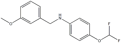4-(difluoromethoxy)-N-[(3-methoxyphenyl)methyl]aniline Structure