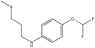 4-(difluoromethoxy)-N-[3-(methylsulfanyl)propyl]aniline Structure