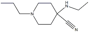 4-(ethylamino)-1-propylpiperidine-4-carbonitrile 结构式