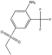 4-(ethylsulfonyl)-2-(trifluoromethyl)aniline 结构式
