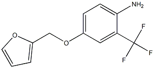 4-(furan-2-ylmethoxy)-2-(trifluoromethyl)aniline 结构式