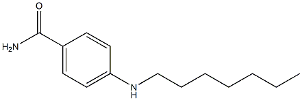 4-(heptylamino)benzamide 化学構造式