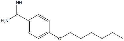 4-(hexyloxy)benzene-1-carboximidamide Structure