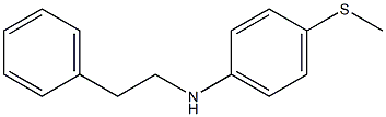 4-(methylsulfanyl)-N-(2-phenylethyl)aniline Structure