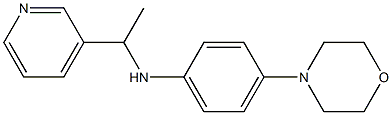 4-(morpholin-4-yl)-N-[1-(pyridin-3-yl)ethyl]aniline|