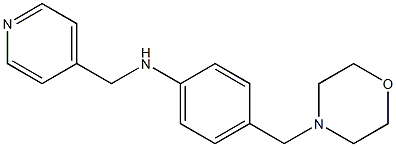 4-(morpholin-4-ylmethyl)-N-(pyridin-4-ylmethyl)aniline|