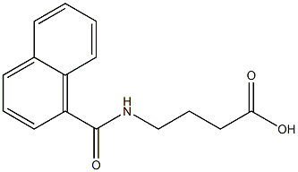 4-(naphthalen-1-ylformamido)butanoic acid Structure