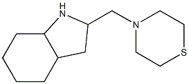 4-(octahydro-1H-indol-2-ylmethyl)thiomorpholine Structure