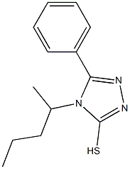 4-(pentan-2-yl)-5-phenyl-4H-1,2,4-triazole-3-thiol 结构式