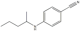 4-(pentan-2-ylamino)benzonitrile Structure