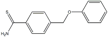 4-(phenoxymethyl)benzenecarbothioamide 结构式